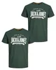 JACK & JONES 2-er Set T-Shirt Rundhals Logo Print Shirt Produktbild-Vorschau 1