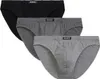 Herren-Slips Atlantic Sport Serie Grau Schwarz 100% Produktbild-Vorschau 1