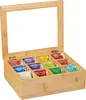 relaxdays Teebox Bambus Produktbild-Vorschau 1