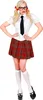 Schulmädchen-Kostüm für Frauen y Schuluniform 5-teilig - XL Produktbild-Vorschau 4
