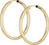 Paar 585 Gelbgold Creolen Ohrringen Ohrschmuck 2,5mm Rund Produktbild-Vorschau 1