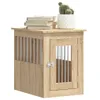 A wooden dog crate with a door and bars, placed on a white background. Books and a potted cactus are on top of the crate. Náhled obrázku produktu