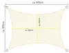 Sol Royal Voile d'ombrage rectangulaire Imperméable 3x4m Voir les images du produit 2