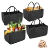 LARS360 4 pièces sac à provisions en feutre Sac à bois de Voir les images du produit 1