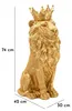 Mauro Ferretti Dekofigur König Löwenmantel 30x42x74 cm gold Produktbild-Vorschau 12