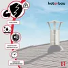 KOTARBAU® Chapeau De Cheminée Inox ø 80 mm Argent Chapeau Voir les images du produit 8