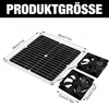 Solar Ventilator 12W mit Doppel Lüfter, Solar Lüfter Set Produktbild-Vorschau 2