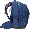 Side view of a blue backpack with geometric patterns. Anteprima dell’immagine prodotto