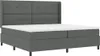 vidaXL Skříňová postel s matrací tmavě šedá 200 x 200 cm Náhled obrázku produktu 4