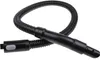 A black flexible hose attachment for a vacuum cleaner. Voir les images du produit