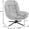 Relaxsessel mit Hocker MCW-P32, Fernsehsessel Produktbild-Vorschau 11
