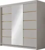 A modern wardrobe with sliding doors and a large mirror. Náhľad obrázku produktu