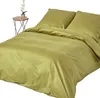 HOMESCAPES Bettwäsche Set olivgrün, Fadendichte 1000, 150 x Produktbild-Vorschau 1