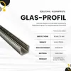 Glas-Profil Edelstahl Klemmprofil Wandprofil U-Profil V2A Produktbild-Vorschau 3