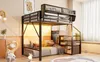 Letto a soppalco 140x200 cm con striscia LED, scala di Anteprima dell’immagine prodotto 12
