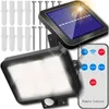 Solární LED nástěnné světlo s PIR senzorem, COB, ovladačem, Náhled obrázku produktu 2