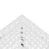 vidaXL Tavolo da giardino bianco 80x80x75 cm in fusione di Anteprima dell’immagine prodotto 9