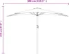 vidaXL Balkonový slunečník Aluminium Mast Black Náhled obrázku produktu 8
