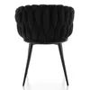 A single black chair viewed from the back. Náhľad obrázku produktu