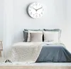 horloge murale argentée de 30 cm, à piles, silencieuse et Voir les images du produit 6