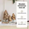 vidaXL Vánoční stromek se stojanem 3 ks Hnědé masivní Náhled obrázku produktu 6