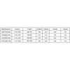 A table showing dimensions for different sizes of a product. Podgląd zdjęcia produktu