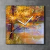 Coloray Uhr auf Leinwand 30x30 cm Wand Uhr Dekoration Produktbild-Vorschau 2