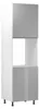 Umbauschrank 60 cm – Velmora D60P P/L Grau/Hochglanz – Grau Produktbild-Vorschau 1