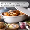 Römertopf Brottopf oval MAXI 6,5 Liter - Brotkasten Weiß Produktbild-Vorschau 6