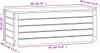 vidaXL Truhe Weiß 89x36,5x33 cm Massivholz Kiefer Produktbild-Vorschau 12