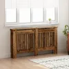vidaXL Osłona grzejnika stare drewno 152 x 19 x 81,5 cm Podgląd zdjęcia produktu 3