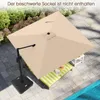 COSTWAY slnečník 300x300cm, konzolový slnečník s kľukou, Náhľad obrázku produktu 8
