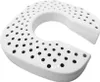 A white horseshoe-shaped object with many small holes on its surface, shown against a white background. Anteprima dell’immagine prodotto