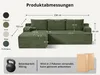 GLP 238 cm Modulares Sofa, Ecksofa mit Recamiere links Produktbild-Vorschau 2