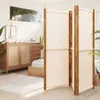 vidaXL 3-tlg. Raumteiler Cremeweiß 210x180 cm Produktbild-Vorschau 10