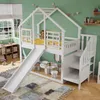 Flieks Etagenbett 90x200cm mit Rausfallschutz, Kinderbett Produktbild-Vorschau 3