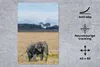 MuchoWow® Mauspad Mousepad Elefant - Gras - Tiere - Natur Produktbild-Vorschau 2