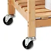Carrello da cucina Kesper Carrello portavivande in bambù Anteprima dell’immagine prodotto 9