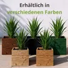 Floranica Pflanztopf 50x50 cm, Braun, eckiger Blumentopf Produktbild-Vorschau 3