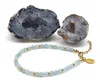 LAVISA Granat Edelstein Armband - 4mm Perlen - Echte Produktbild-Vorschau 4