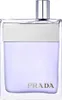 A clear, professional studio shot of a Prada Amber Pour Homme Eau de Toilette spray bottle. Náhľad obrázku produktu