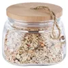 APS 82255 Vorratsglas WOODY, mit Holzdeckel, 14 x 14 cm, Produktbild-Vorschau 2