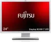 A white Fujitsu computer monitor is shown from the front, displaying the Fujitsu logo and product information on its screen. Produktbild-Vorschau