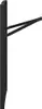 A black metal table leg is shown against a white background. Podgląd zdjęcia produktu
