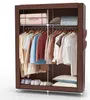 Armadio pieghevole Intirilife 108x45x170 cm in MARRONE Anteprima dell’immagine prodotto 1