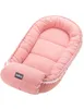 Babynest 4er Set Kuscheliges Musselin Rosa mit dekorativer Produktbild-Vorschau 3