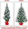 Yaheetech 90 cm Künstlicher Weihnachtsbaum mit Schnee, Produktbild-Vorschau 9