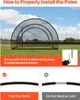 SucceBuy Gabbia da baseball (semicircolare) Rete Anteprima dell’immagine prodotto 5
