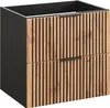 Szafka Pod Umywalkę 60 Cm – Dąb Wotan / Szary Skalny Podgląd zdjęcia produktu 1