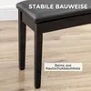 HOMCOM Ławka do fortepianu z ukrytym schowkiem, do 150 kg, Podgląd zdjęcia produktu 5
